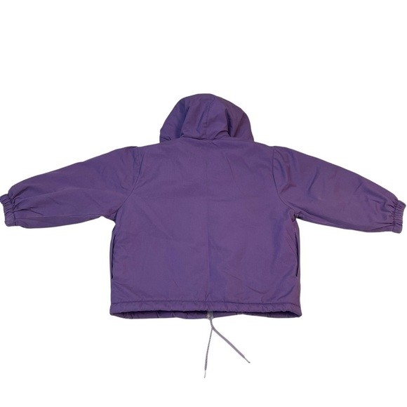 Vintage 90s Weather Tamer Girls Jacket‎ Purple Pink Hearts USA Sz 4T 5T - Picture 5 of 6
